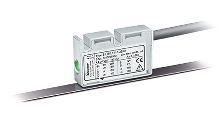 Magnetisches Längenmesssystem inkremental: Auflösung 5 μm, Polabstand 5 mm,  Schutzart IP69k,