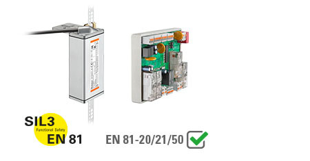 Shaft copying systems / Elevator Landing system  Safe System: SIL3-certified sensors with suitable evaluation unit or position supervisor unit for implementing elevator and safety functions.