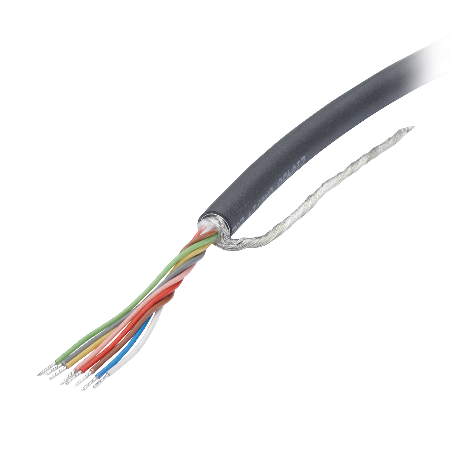 Cable 8 x 0,14 mm<sup>2</sup>  ,   
