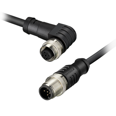 M12 Connector with cable ,   