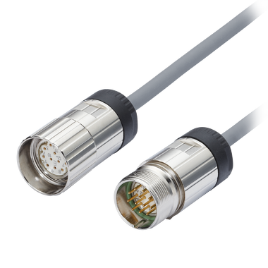 M23 Connector with cable ,   